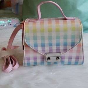 🍒 Gingham Crossbody Purse